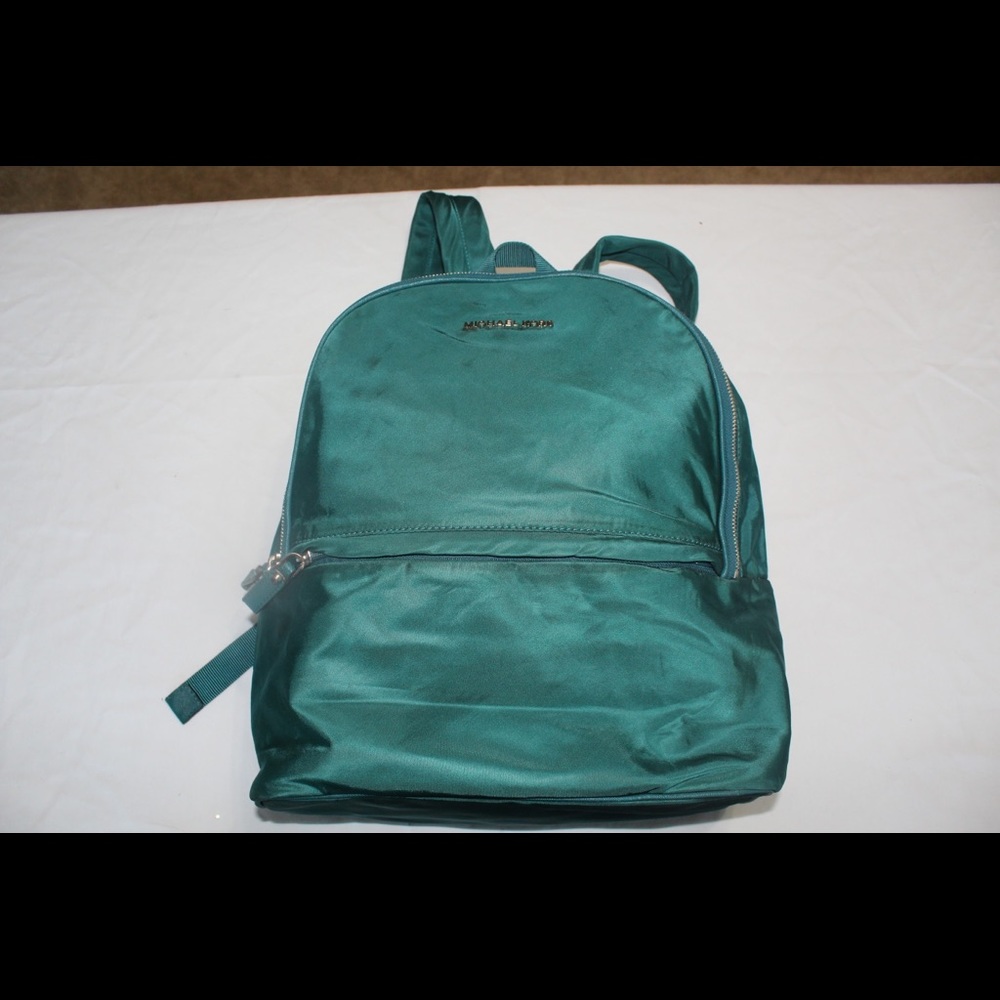 Michael Kors Kieran Large Deep Teal Nylon Backpack